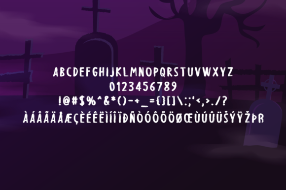 Creepy Night Font - Preview 4