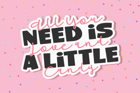 Cute Candy Font - Preview 2