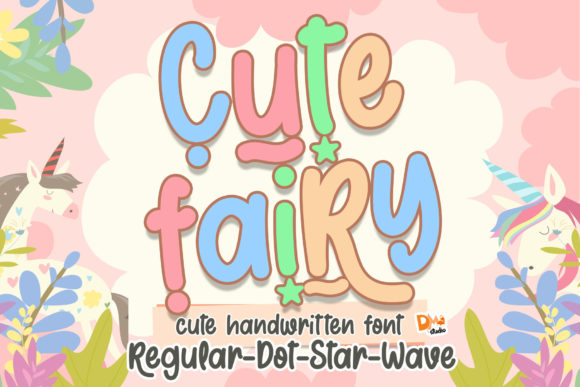 Cute Fairy Script & Handwritten Font By dmletter31