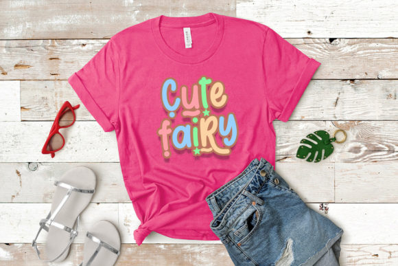 Cute Fairy Font PNG with transparent background - Preview 2