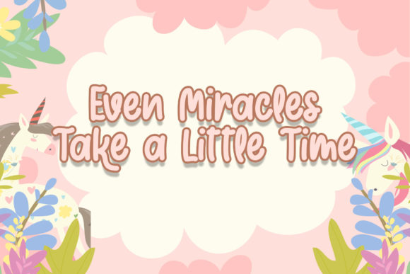 Cute Fairy Font PNG with transparent background - Preview 3