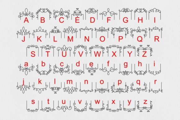 Frame Creator Font PNG with transparent background - Preview 2