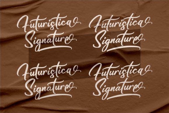 Futuristica Signature Font - Preview 1