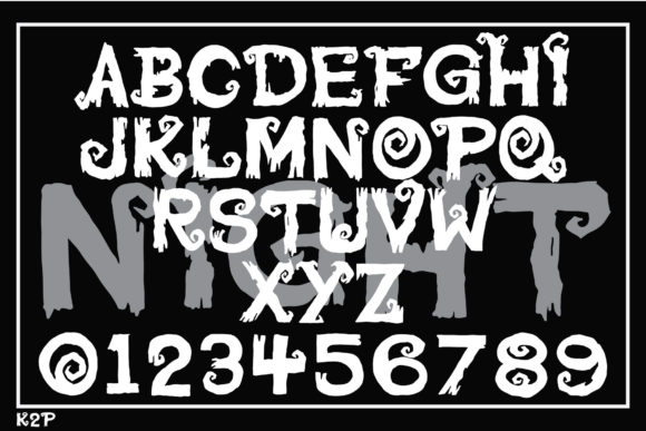 Halloween Night Font - Preview 1