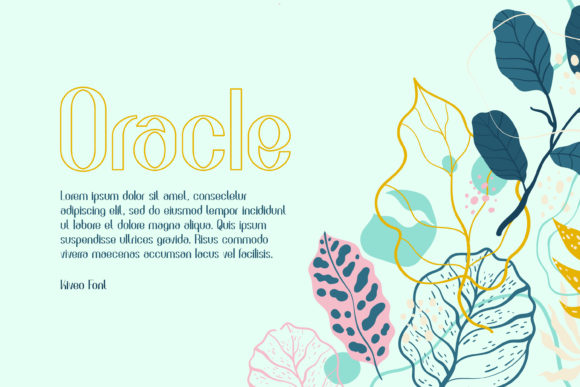 Kiveo Font font preview - 1