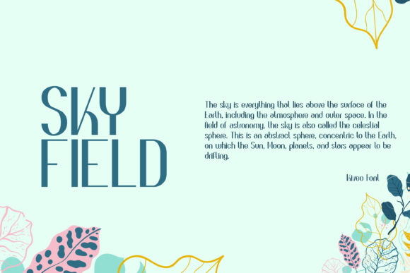 Kiveo Font font preview - 2