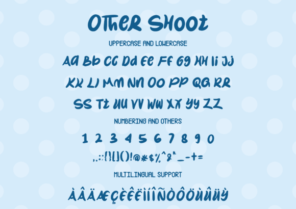 Other Shoot Font PNG with transparent background - Preview 1