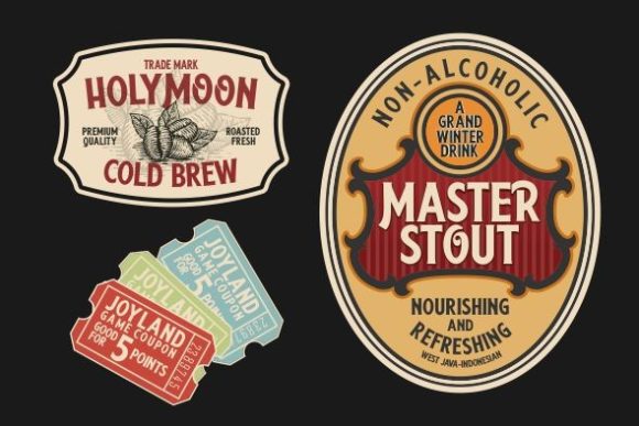 Rockabilly Font PNG with transparent background - Preview 4