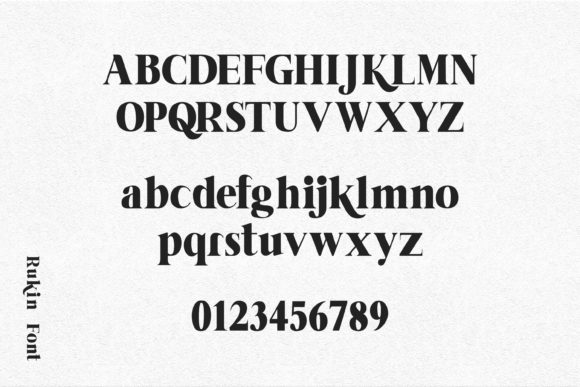 Rukin Font PNG with transparent background - Preview 3