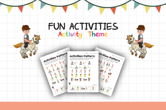 Worksheet Activity Pattern for Kids Graphic K By materialforkidsid