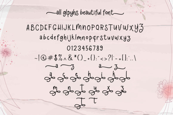 Beautiful Font - Preview 4