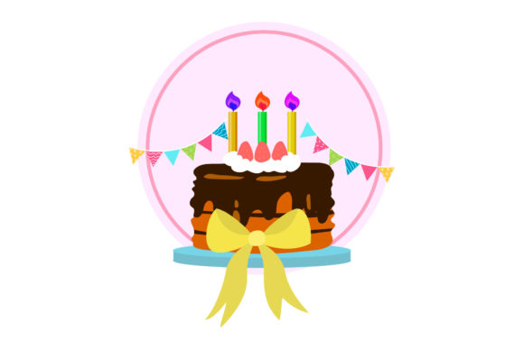 Birthday Cake Happy Celebrate Graphic Icons By margaritaristudio