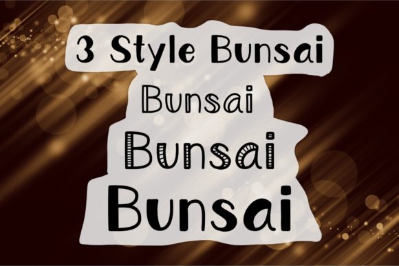 Bunsai Font - Preview 1