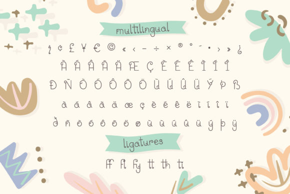 Cream Puff Font PNG with transparent background - Preview 6