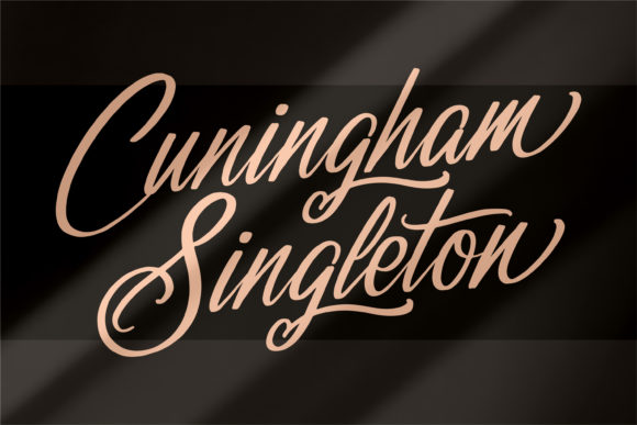 Cuningham Singleton Font PNG with transparent background - Preview 1