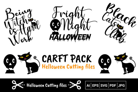 Happy Halloween Set Graphic Crafts By designestock