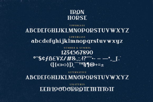 Iron Horse Font - Preview 3