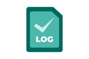 LOG File Flat Icon Vector Graphic by Mehedi Hasan · Creative Fabrica