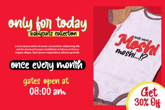 Mono Gummy Font PNG with transparent background - Preview 3