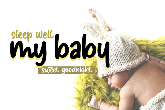 Mono Gummy Font PNG with transparent background - Preview 4