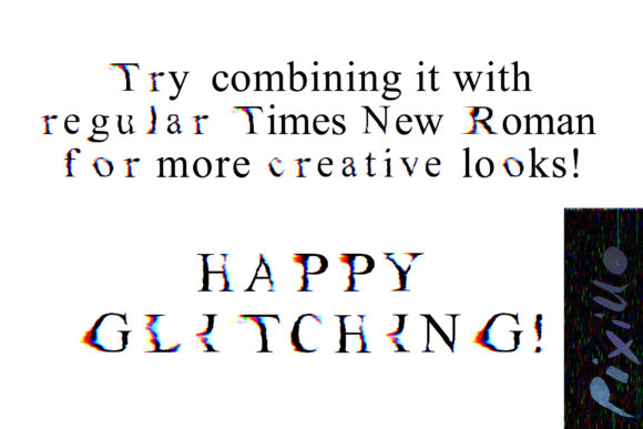 Glitchy Times Font - Preview 2