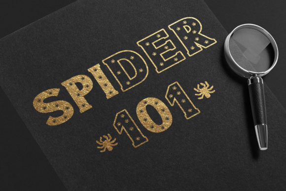 Halloween Spider Font - Preview 1