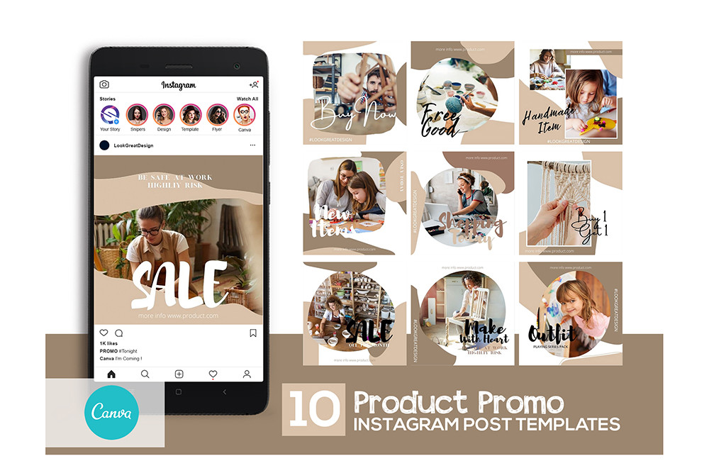 Instagram Post Template for Canva