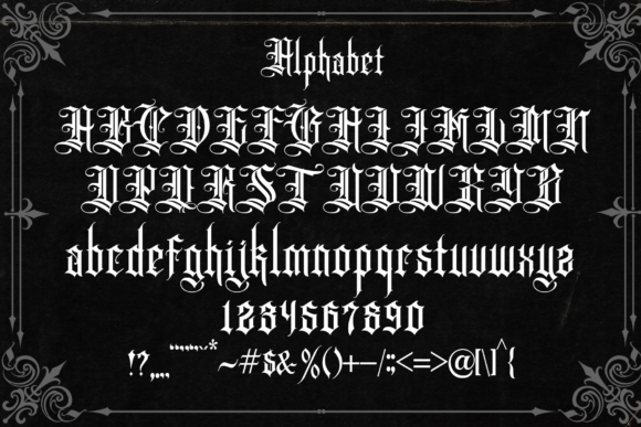 King Butcher Font PNG with transparent background - Preview 2