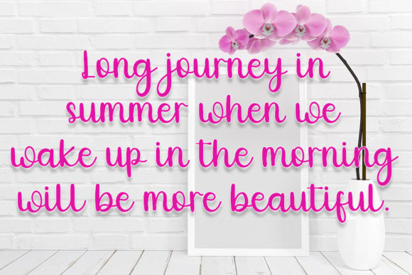 Mommy in Summer Font PNG with transparent background - Preview 2