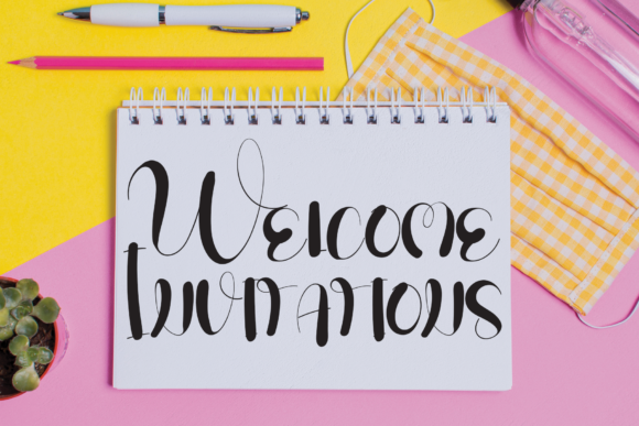 Paradise of Milk Font PNG with transparent background - Preview 2
