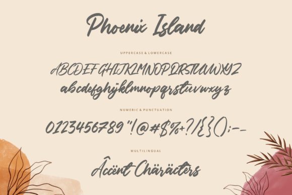 Phoenix Island Font PNG with transparent background - Preview 5