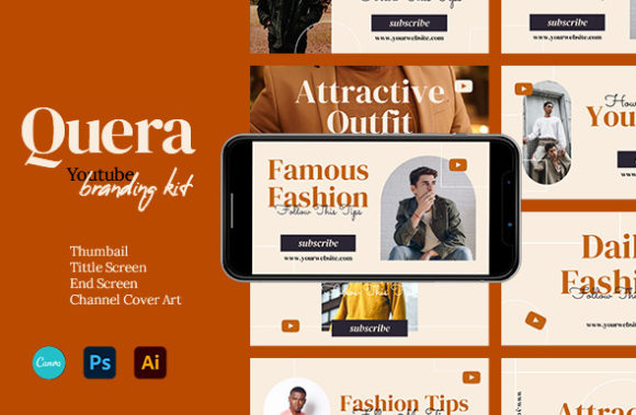 Quera Youtube Branding Kit Canva