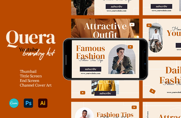 Quera Youtube Branding Kit Canva