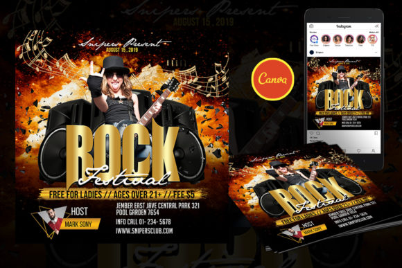 Construction Flyer Design Canva Template Graphic by DesignOriel ...