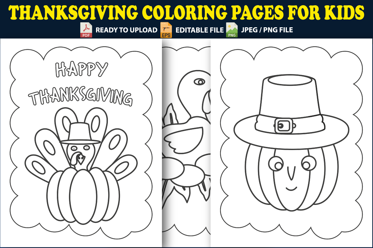 Thanksgiving Coloring Pages for Kids