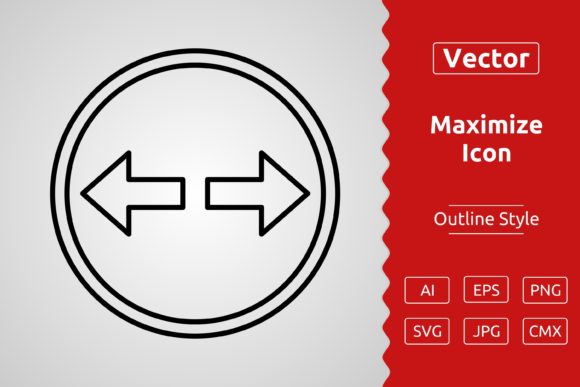 Vector Maximize Outline Icon Graphic by Muhammad Atiq · Creative Fabrica