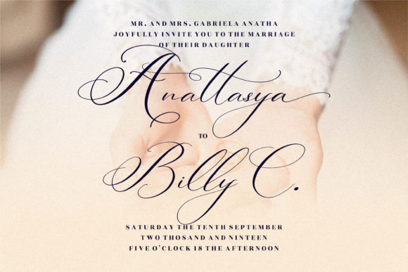 Berlishanty Calligraphy Font - Preview 2