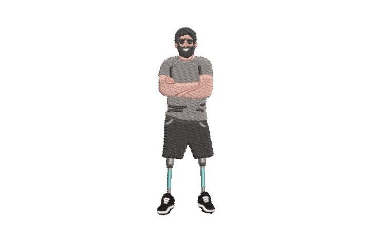 Person with Prosthetic Legs