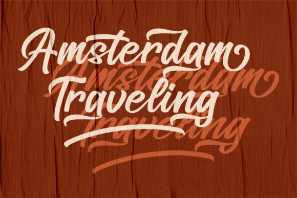 Amsterdam Traveling Font - Preview 1