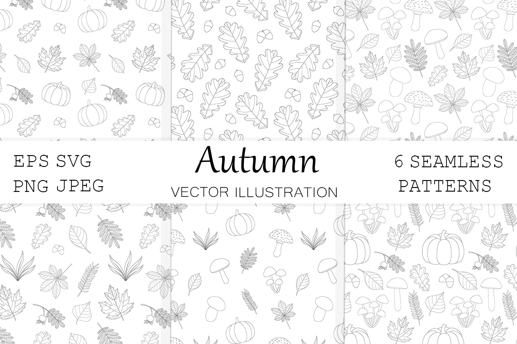 Autumn Graphics Pattern. Autumn Leaves