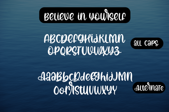 Believe in Yourself Font - Preview 3