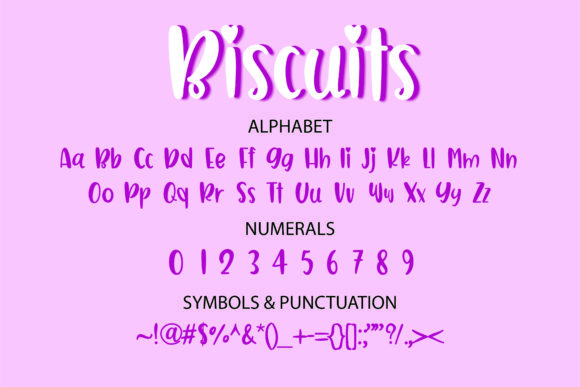 Biscuits Font - Preview 1