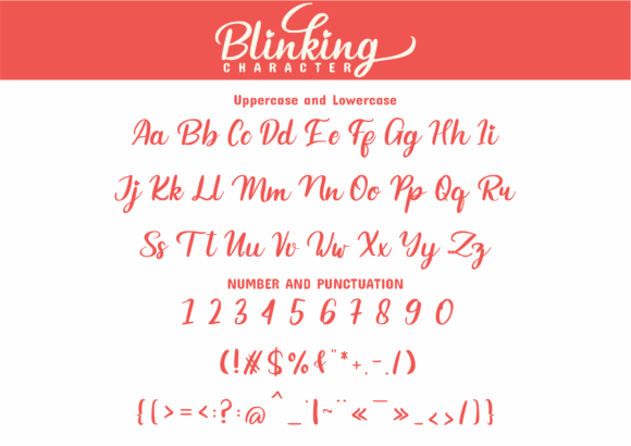 Blinking Font - Preview 1