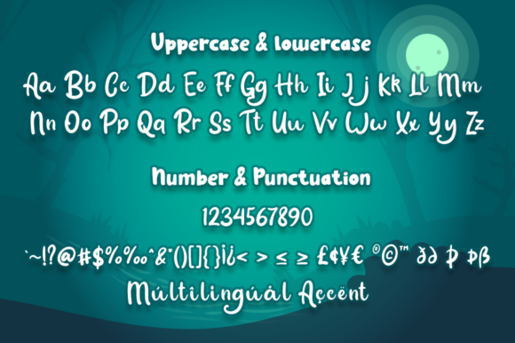 Evil Tail Font PNG with transparent background - Preview 3