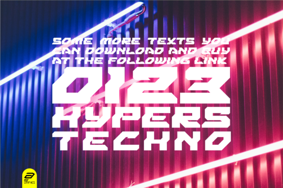 Hypers Techno Font - Preview 2