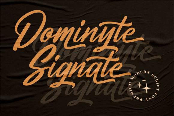 Dominyte Signate Font - Preview 1