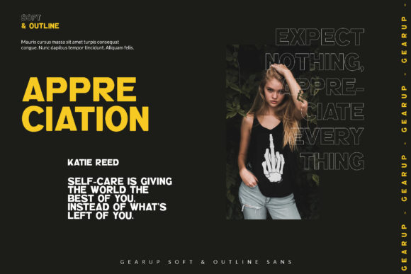 Gear Up Sporty Font PNG with transparent background - Preview 4
