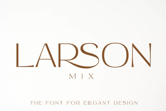 Larson Mix Sans Serif Font By fontherapy