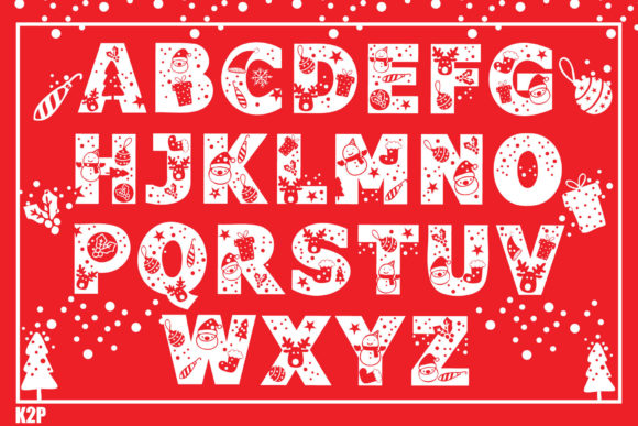 Merry Christmas Ho Ho Ho Font PNG with transparent background - Preview 2