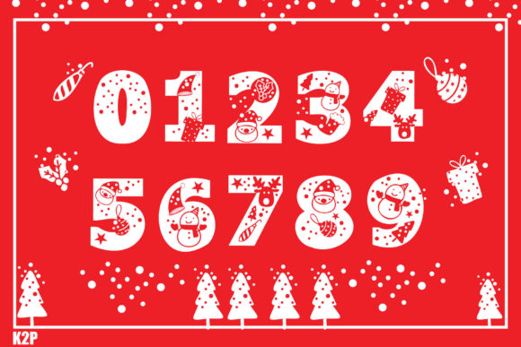 Merry Christmas Ho Ho Ho Font PNG with transparent background - Preview 3
